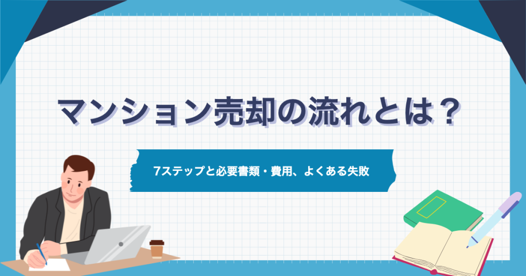 マンション売却の流れとは？7ステップと必要書類・費用、よくある失敗