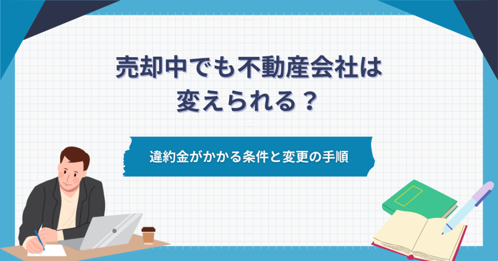 売却中でも不動産会社は変えられる？違約金がかかる条件と変更の手順